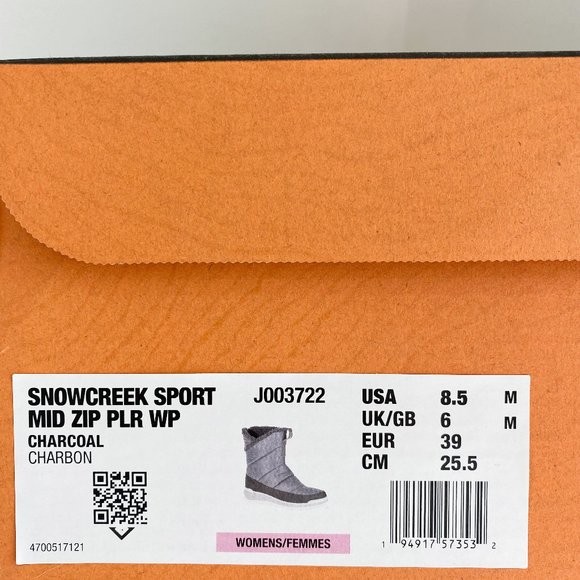 Merrell, Women's Snowcreek Sport Mid Zip Polar Waterproof, Charcoal, Size 8.5 M - Picture 2 of 8